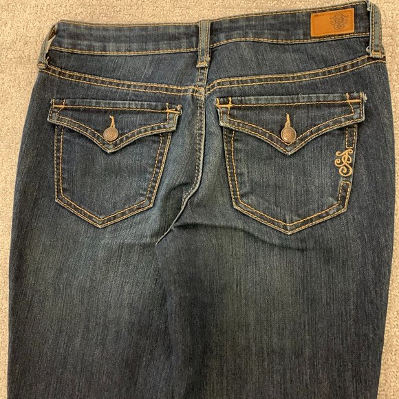 EUC Jessica Simpson Dark Wash Sunshine Boot Jeans - Picture 4 of 9